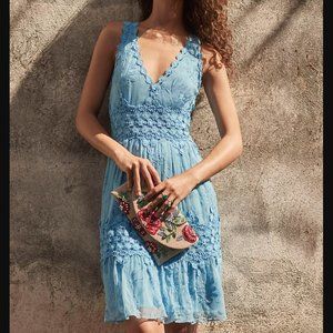 Anthropologie Ranna Gill - Veronica Lace Midi Dress (Sz S)